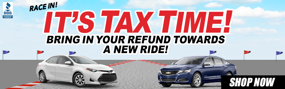 It's tax time. Bring in your refunds for a new ride! Shop now.